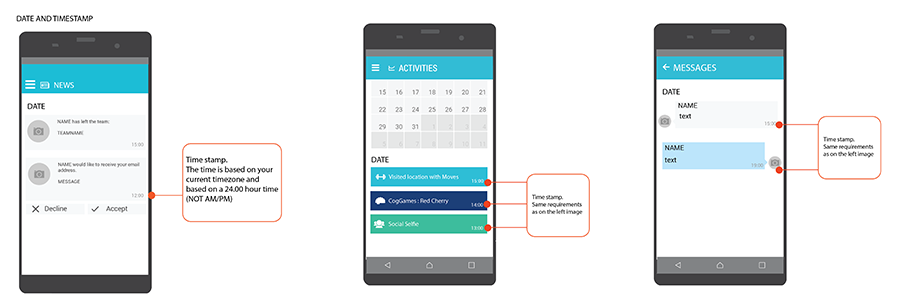 Wireframe and mock-up